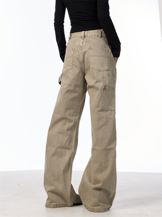 Jeans Rectos Sueltos Estilo Retro con Bolsillos para Mujer - Image 12