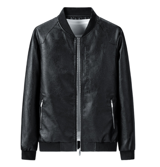 Chaqueta de Cuero para Hombre Primavera y Otoño