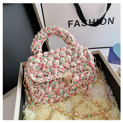 Bolsa Mensajera Tejida a Mano - Diseño Artesanal Crochet - Image 18