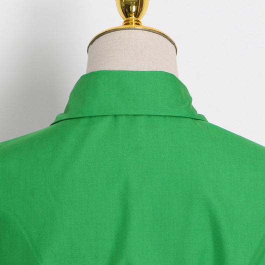 Blusa Princesa con Volantes y Solapa Simple - Image 16