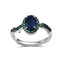 Anillo Ajustable de Plata S925 con Amatista Natural