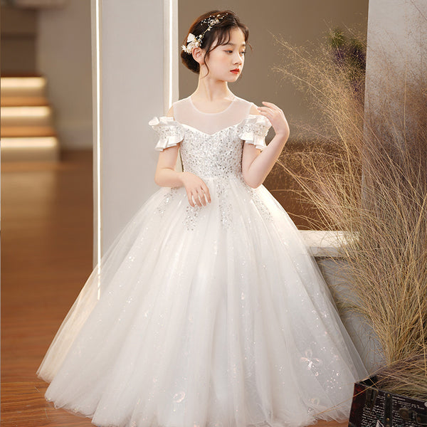 Vestido Princesa de Tul Elástico para Niñas