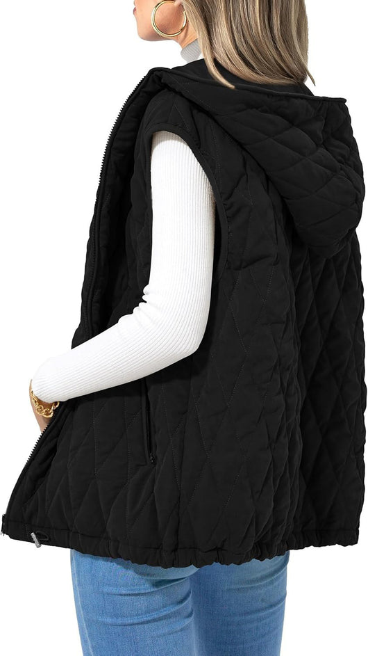 Chaleco Acolchado con Capucha para Mujer - Algodón Premium - Image 12