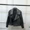 Chaqueta de Cuero Corta Suelta para Mujer
