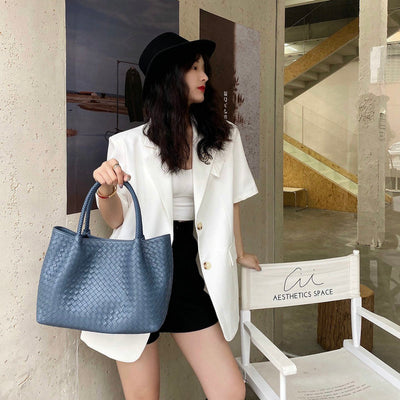 Bolso Tejido en Piel de Oveja Auténtica para Mujer - Image 2
