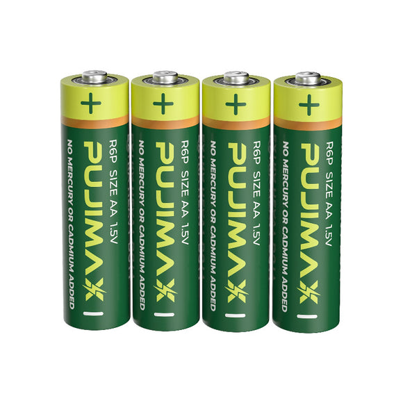 Pilas AA Zinc Carbón Manganeso para Juguetes y Dispositivos Pequeños