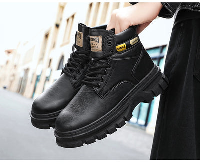 Botas Martin Altas para Hombre Estilo Británico de Trabajo - Image 25