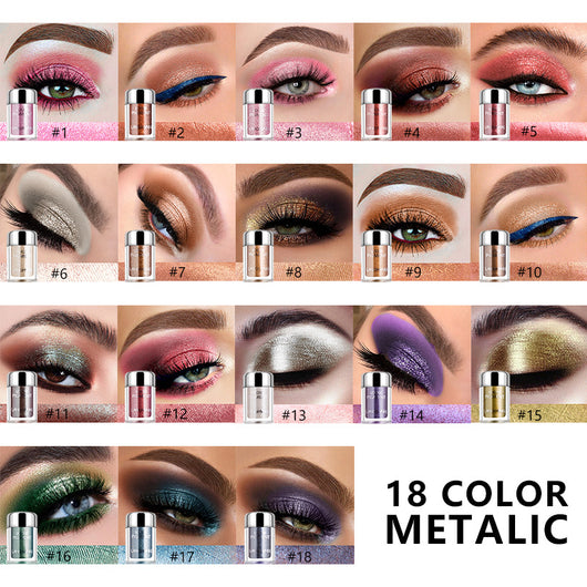Sombra de Ojos Perlada Diamante con Brillo Polarizado Efecto Sirena