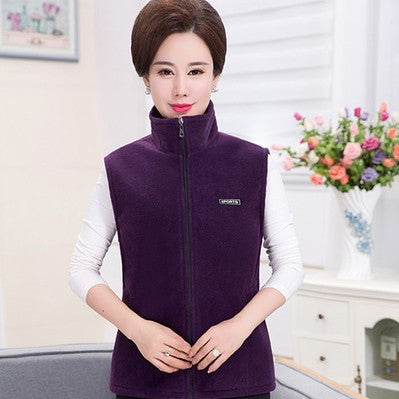 Chaleco de Polar Coral para Mujer - Suéter Esponjoso