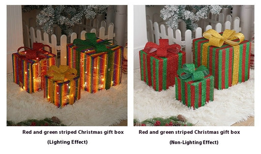 Set de 3 Cajas de Regalo Navideñas con Luces LED Decorativas - Image 31