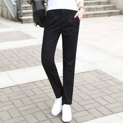 Pantalón Casual Cintura Alta Elástico en los Tobillos - Image 4