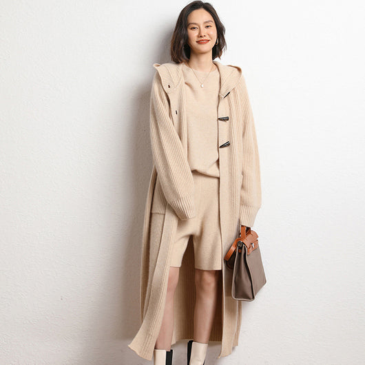 Abrigo Trench Grueso con Capucha y Botones de Cuerno - Image 6