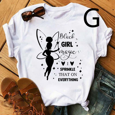 Camiseta Estampada Mujer African Black Girl - Manga Corta - Image 52