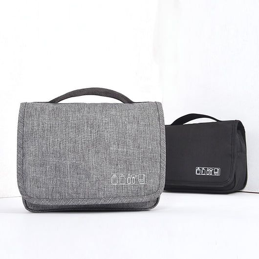Bolsa de Aseo Colgante Impermeable con Organizador de Maquillaje para Viajes - Image 4