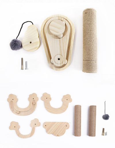 Juguete Giratorio para Gatos de Madera Maciza - Palo Interactivo Resistente y Divertido - Image 30