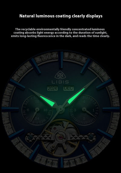 Reloj Mecánico Automático Star Sea con Banda de Acero - Image 9