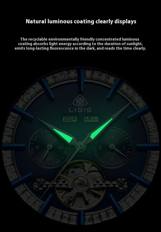 Reloj Mecánico Automático Star Sea con Banda de Acero - Image 9