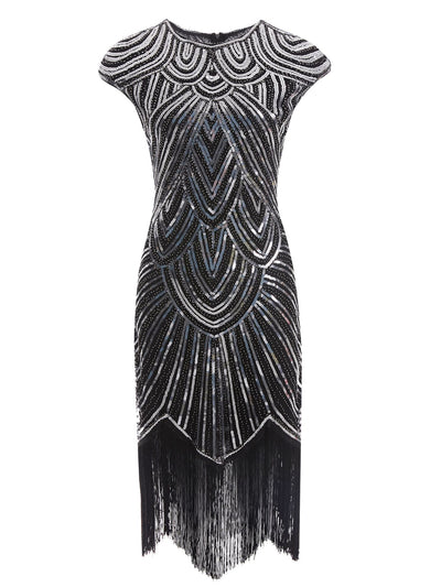 Vestido de Lentejuelas con Flecos y Trenzas - Image 21