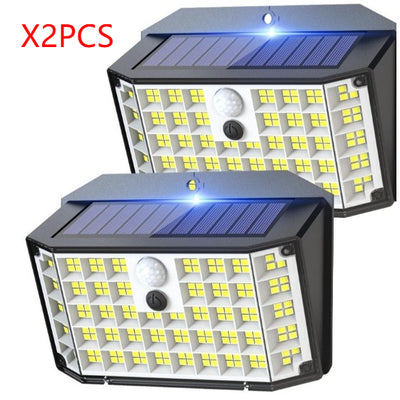 Lámpara de Pared Solar 176 LED para Patios y Jardines - Image 18
