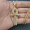 Dije Ankh Egipcio para Hombre con Cadena de Acero Inoxidable