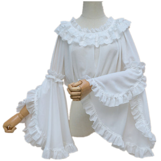 Blusa Base de Cuello Redondo con Mangas Cortas para Vestido JSK - Image 10