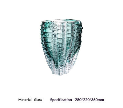 Jarrón de Cristal Nórdico con Plato de Frutas Decorativo - Image 7
