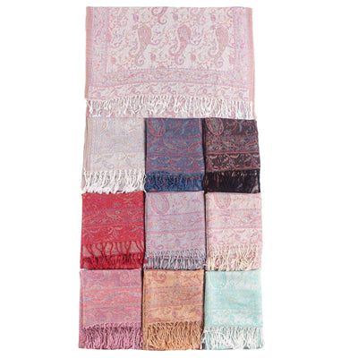 Bufanda Étnica Jacquard con Patrón Anacardo y Borlas - Estilo Europeo y Americano - Image 5