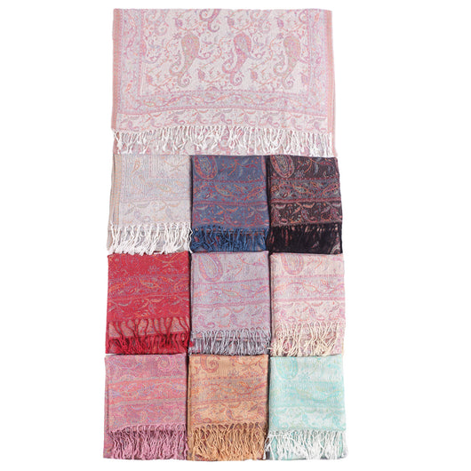 Bufanda Étnica Jacquard con Patrón Anacardo y Borlas - Estilo Europeo y Americano - Image 5