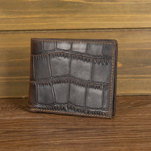 Cartera de Cuero Vacuno Primera Capa Horizontal Plateada - Image 6