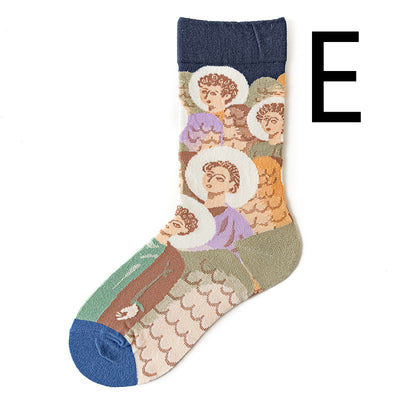 Calcetines Retro para Hombre de Algodón Premium - Image 25
