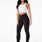 Mid-Rise Fitted Black Dance Pants