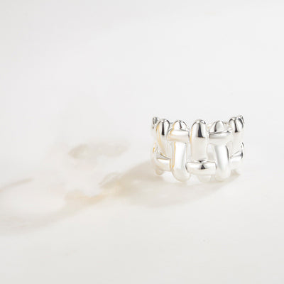 Anillo de Plata Esterlina 925 Trenzado Noble - Image 6