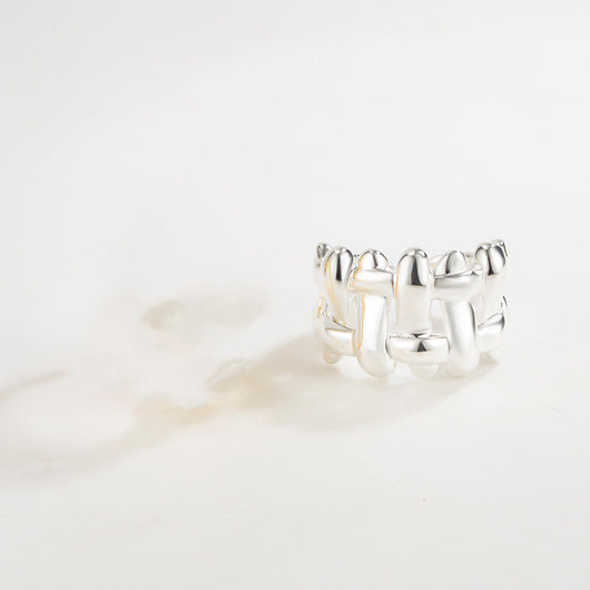 Anillo de Plata Esterlina 925 Trenzado Noble - Image 6