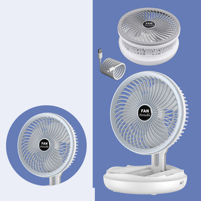 Ventilador de Techo Plegable con Carga USB, Luz LED y 4 Velocidades - Image 5