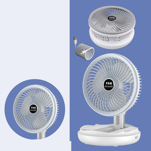 Ventilador de Techo Plegable con Carga USB, Luz LED y 4 Velocidades - Image 5