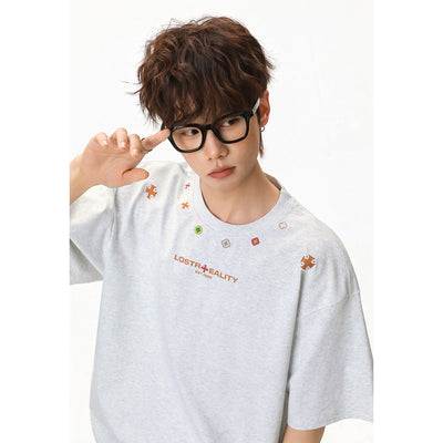 Playera de Algodón Estampada de Manga Corta para Hombre - Image 3