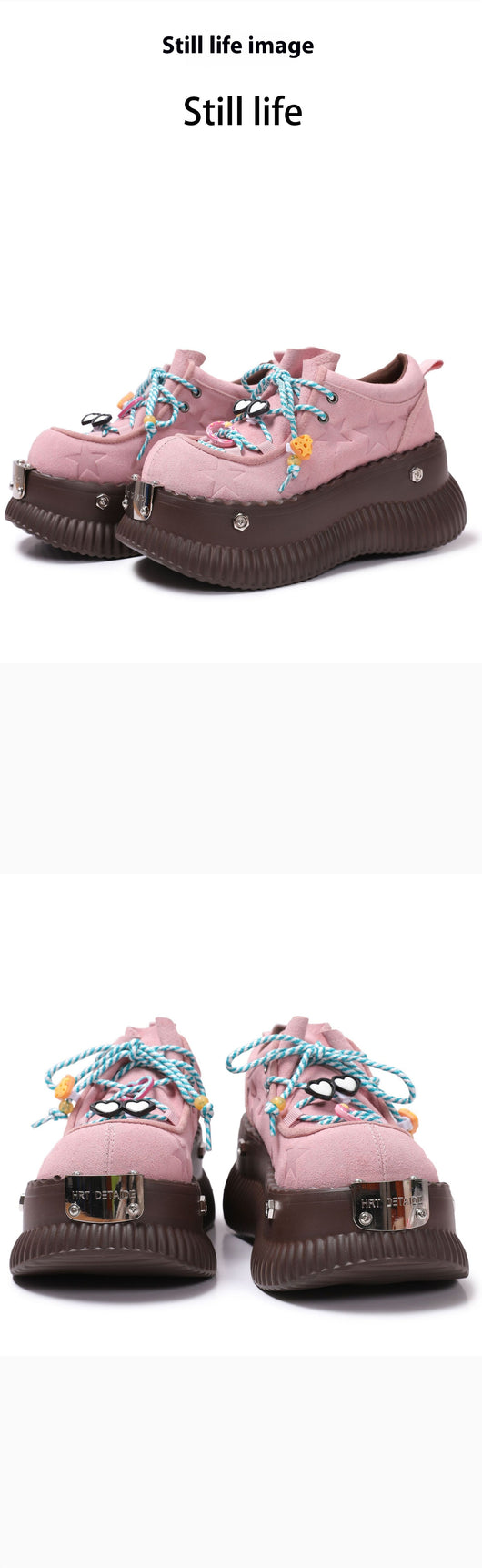 Zapatos Plataforma Dopamine Verano de Cuero con Cordones - Image 10