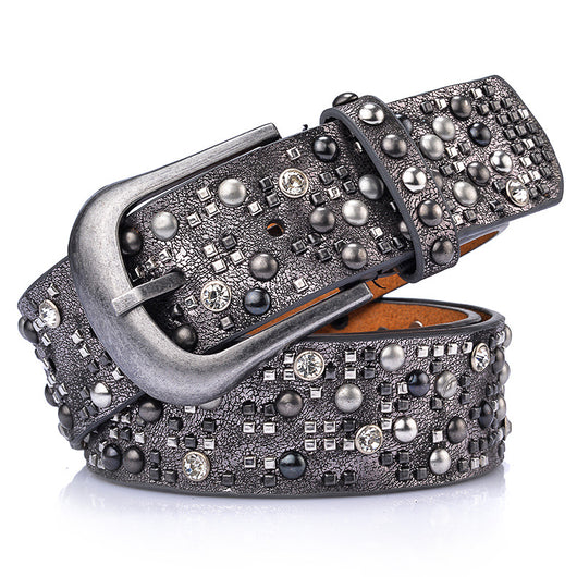 Cinturón Étnico Retro para Mujer con Remaches de Diseño - Image 4