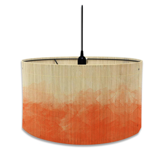 Lámpara de Techo Bambú con Degradado Acuarela - Decoración Artística E27 - Image 4
