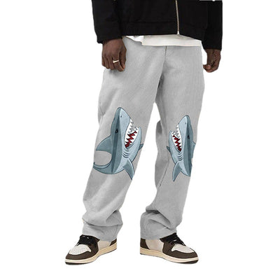 Pantalones Casuales Rectos Estampados Moda Europea y Americana - Image 7