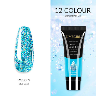 Gel de Extensión de Uñas con Purpurina de 12 Colores - Sin Dolor - Image 4