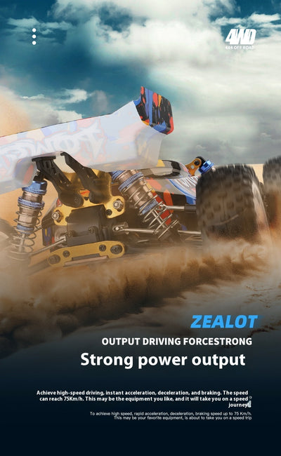 Auto de Carreras Eléctrico Tracción 4x4 Control Remoto Motor Brushless Alta Velocidad - Image 6