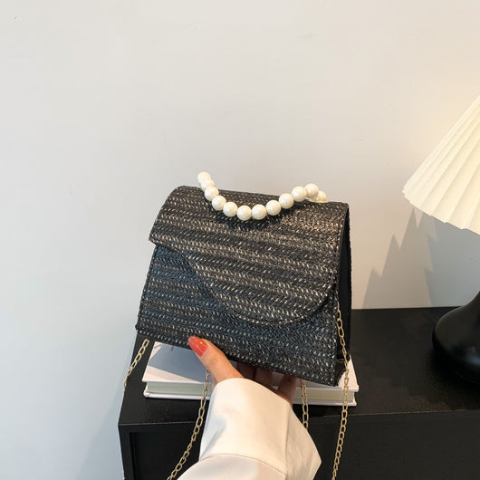 Bolso de Cadena de Perlas Estilo Elegante - Image 7