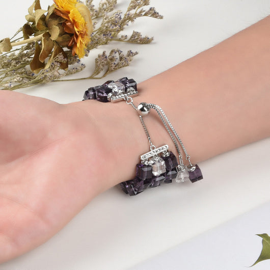 Correa de Reloj Cristal Cuadrado Grande con Elasticidad - Image 19