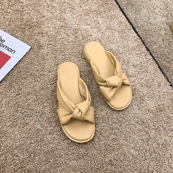 Pantuflas Negras de Verano con Suela Suave y Tacón Bajo - Image 4