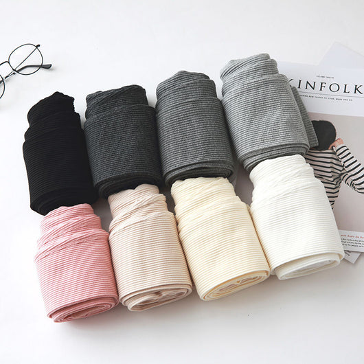 Pantalones Capri Grises de Cintura Alta para Mujer - Algodón Ligero con Rayas Verticales - Image 15