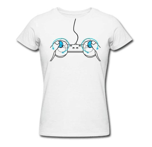 Playera Mujer Manga Corta con Estampado Eléctrico Divertido - Image 3