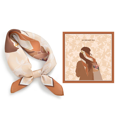 Pañuelo Cuadrado de Seda Premium Versátil para Mujer - Image 56