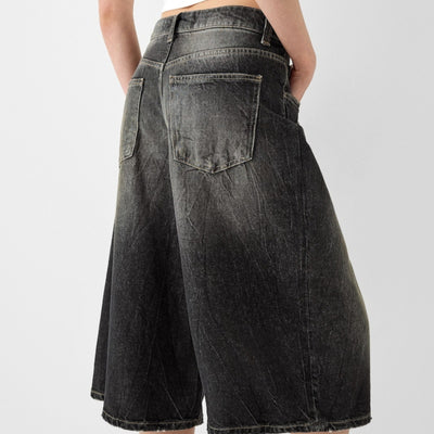 Pantalón Cropped Denim Cintura Baja Holgado - Image 2