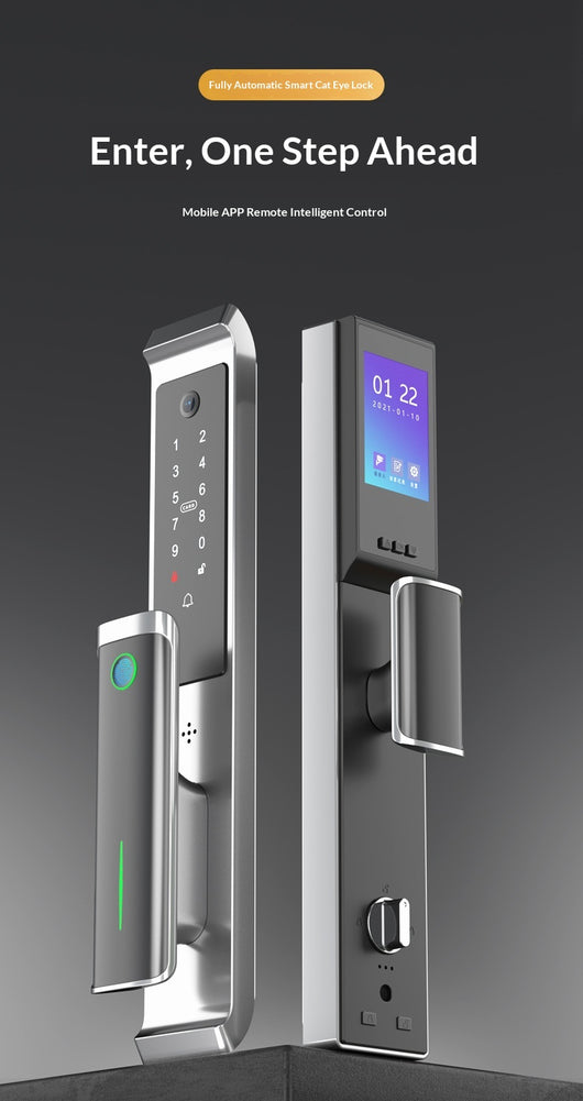 Cerradura Inteligente con Huella Dactilar y Visor Digital para Puertas de Seguridad - Image 14